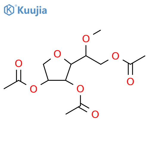 D-Galactitol,3,6-anhydro-2-O-methyl-, triacetate (9CI) structure
