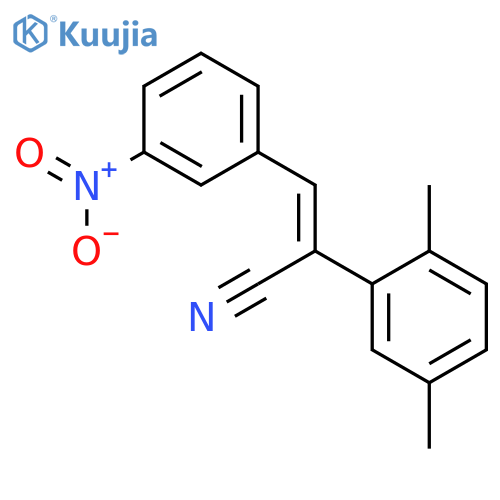 Benzeneacetonitrile,2,5-dimethyl-a-[(3-nitrophenyl)methylene]- structure
