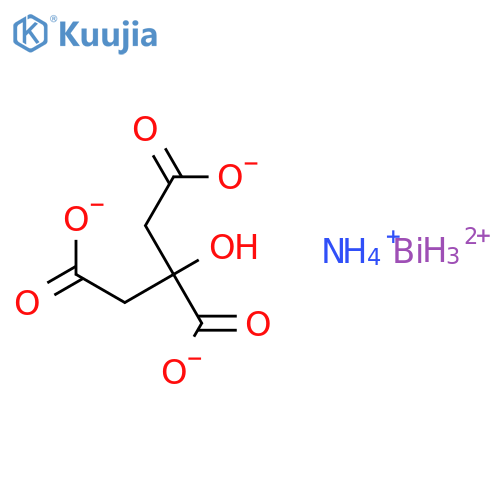 Ammonium bismuth citrate structure