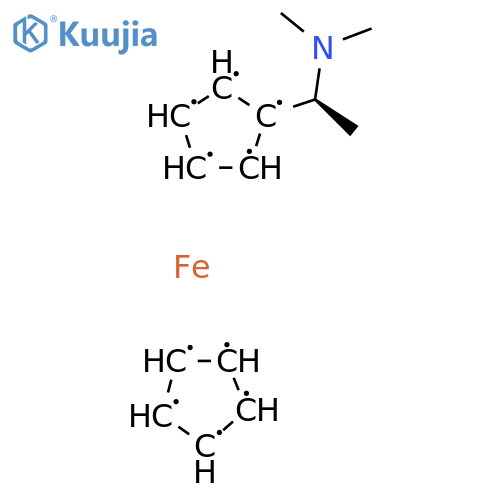 (S)-(-)-N,N-Dimethyl-1-ferrocenylethylamine structure