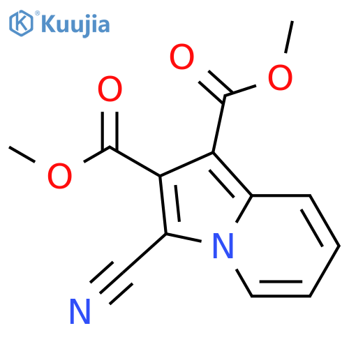 1,2-INDOLIZINEDICARBOXYLIC ACID, 3-CYANO-, DIMETHYL ESTER structure