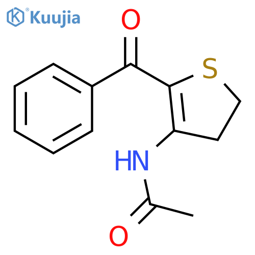 Acetamide, N-(2-benzoyl-4,5-dihydro-3-thienyl)- structure