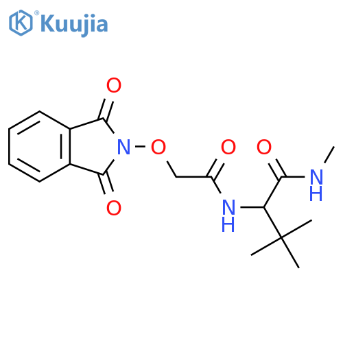 2-{2-[(1,3-dioxo-2,3-dihydro-1H-isoindol-2-yl)oxy]acetamido}-N,3,3-trimethylbutanamide structure