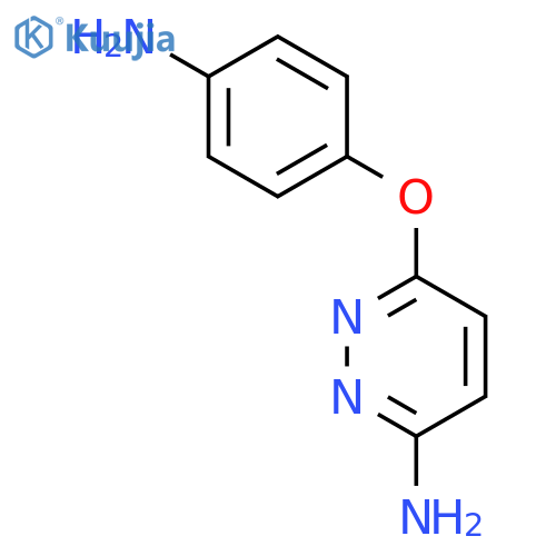 3-Pyridazinamine, 6-(4-aminophenoxy)- structure