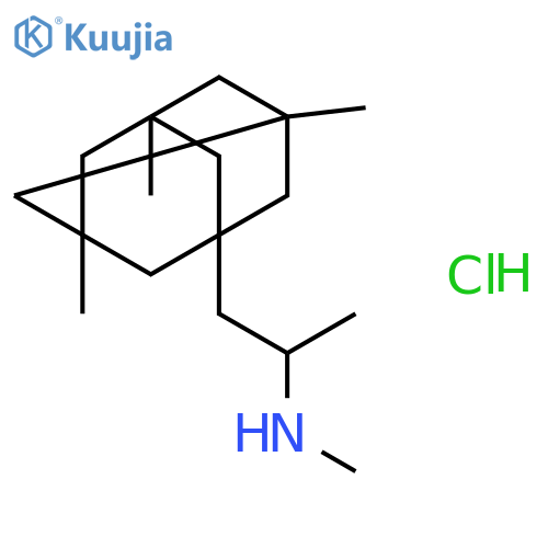Tricyclo[3.3.1.13,7]decane-1-ethanamine,N,a,3,5,7-pentamethyl-,hydrochloride (1:1) structure