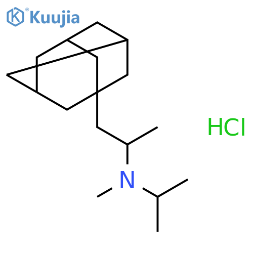 Tricyclo[3.3.1.13,7]decane-1-ethanamine,N,a-dimethyl-N-(1-methylethyl)-,hydrochloride (1:1) structure