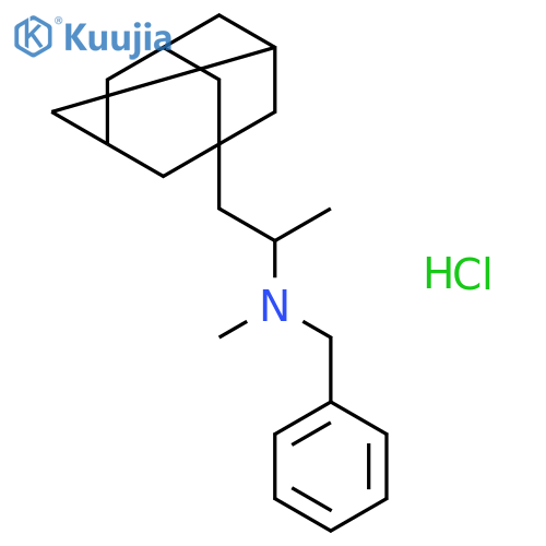 Tricyclo[3.3.1.13,7]decane-1-ethanamine,N,a-dimethyl-N-(phenylmethyl)-,hydrochloride (1:1) structure