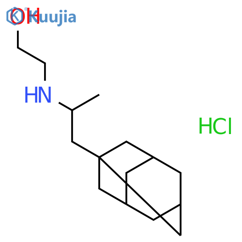 Ethanol,2-[(1-methyl-2-tricyclo[3.3.1.13,7]dec-1-ylethyl)amino]-, hydrochloride (1:1) structure