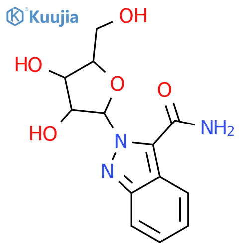 2H-Indazole-3-carboxamide,2-b-D-ribofuranosyl- structure