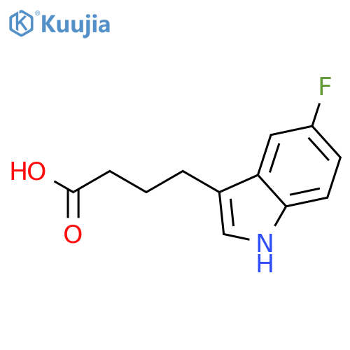 5-Fluoroindole-3-butyric acid structure