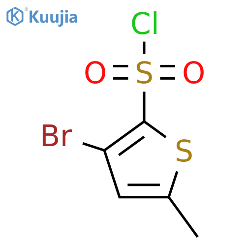 3-Bromo-5-methylthiophene-2-sulfonyl chloride structure