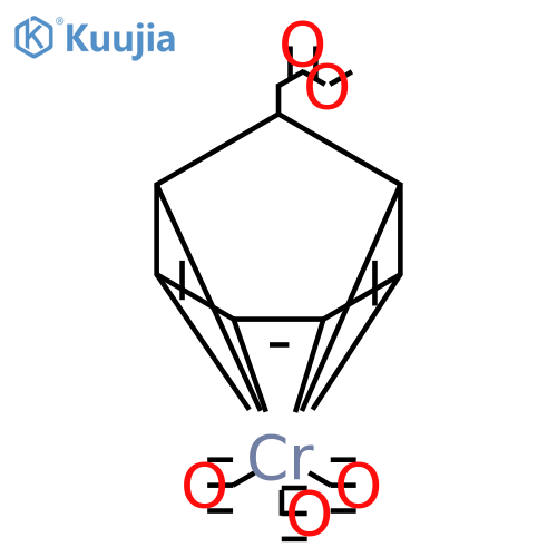 endo-7-cycloheptatrienylacetic acid methyl ester chromium tricarbonyl structure