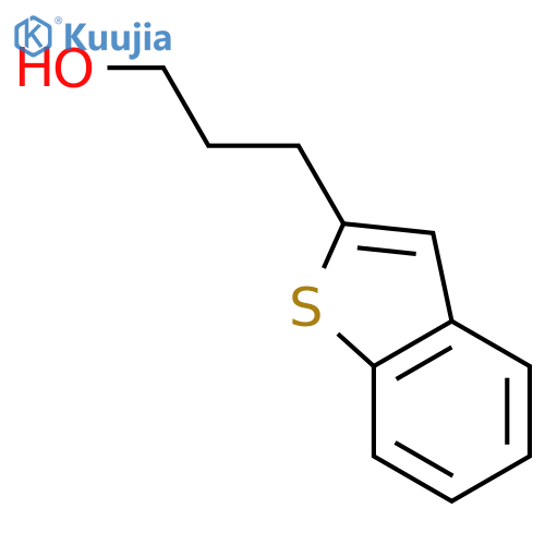 3-(1-benzothiophen-2-yl)propan-1-ol structure