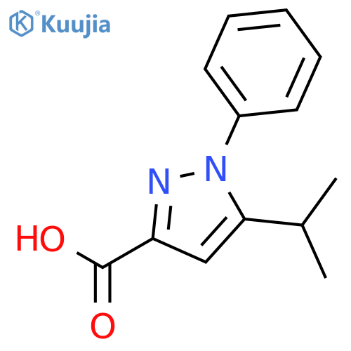 5-Isopropyl-1-phenyl-1H-pyrazole-3-carboxylic Acid structure