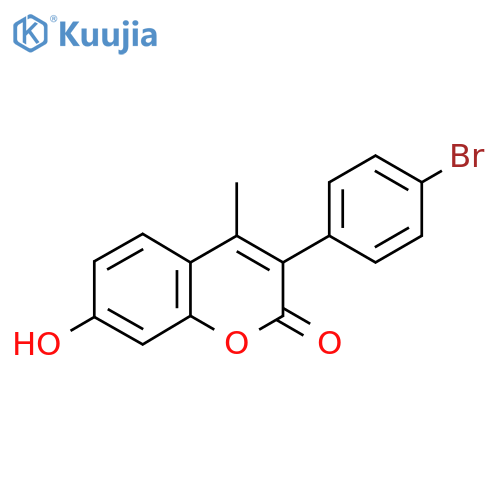 3-(4-bromophenyl)-7-hydroxy-4-methyl-2H-chromen-2-one structure