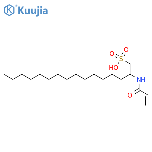 1-Hexadecanesulfonic acid, 2-[(1-oxo-2-propen-1-yl)amino]- structure