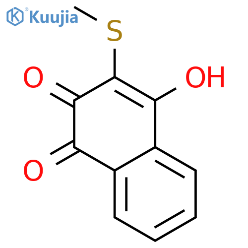 1,4-Naphthalenedione,2-hydroxy-3-(methylthio)- structure