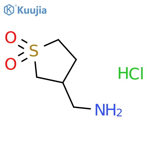 3-(aminomethyl)-1λ?-thiolane-1,1-dione hydrochloride structure