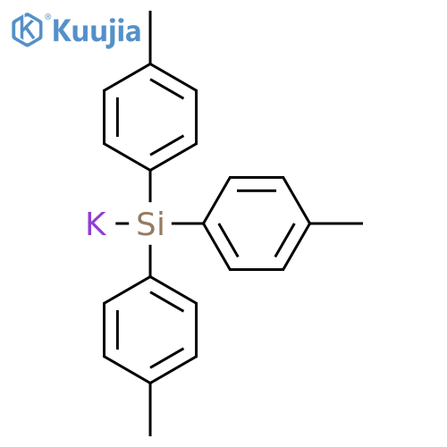 Potassium, [tris(4-methylphenyl)silyl]- structure