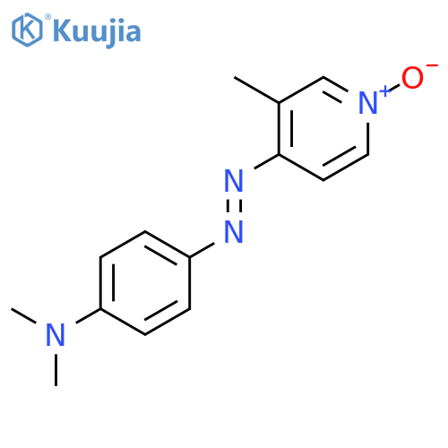 Benzenamine,N,N-dimethyl-4-[2-(3-methyl-1-oxido-4-pyridinyl)diazenyl]- structure