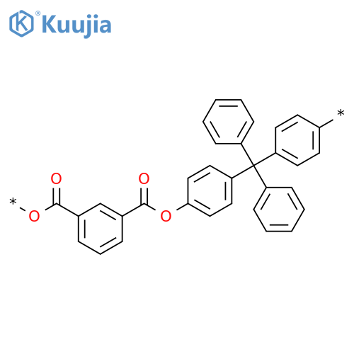 Poly[oxycarbonyl-1,3-phenylenecarbonyloxy-1,4-phenylene(diphenylmethylene)-1,4-phenylene] structure