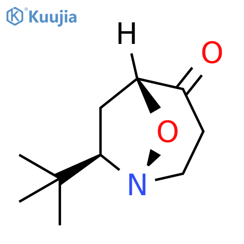 8-Oxa-1-azabicyclo[3.2.1]octan-4-one, 7-(1,1-dimethylethyl)-, (1R,5R,7R)-rel- structure