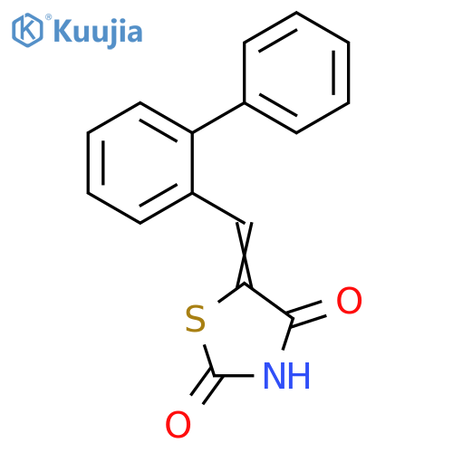 2,4-Thiazolidinedione, 5-([1,1'-biphenyl]-2-ylmethylene)- structure