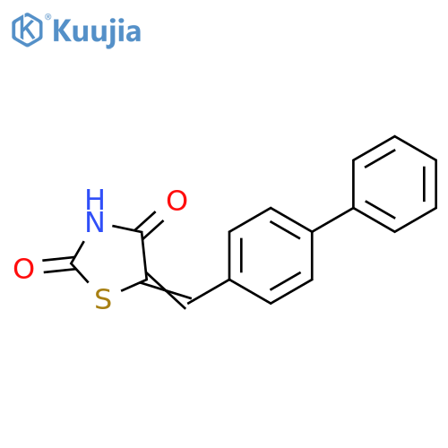 2,4-Thiazolidinedione, 5-([1,1'-biphenyl]-4-ylmethylene)- structure