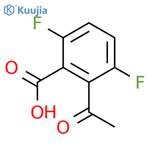 2-Acetyl-3,6-difluorobenzoic acid structure