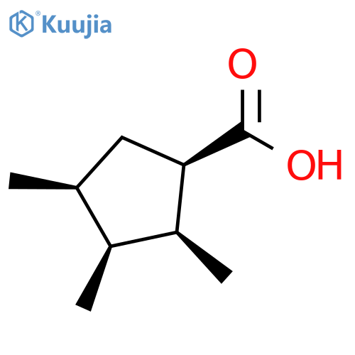 Cyclopentanecarboxylicacid, 2,3,4-trimethyl-, (1R,2S,3S,4S)-rel- structure