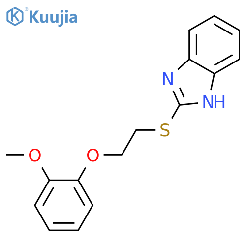 2-{2-(2-Methoxyphenoxy)ethylthio}-1H-benzimidazole structure