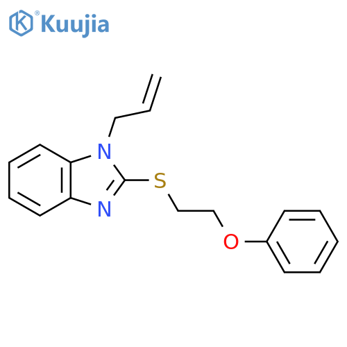 2-[(2-phenoxyethyl)sulfanyl]-1-(prop-2-en-1-yl)-1H-1,3-benzodiazole structure