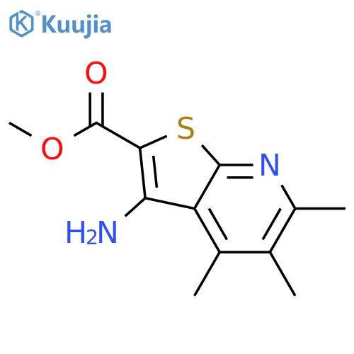 Methyl 3-Amino-4,5,6-trimethylthieno2,3-bpyridine-2-carboxylate structure