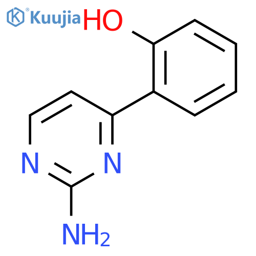 2-(2-aminopyrimidin-4-yl)phenol structure
