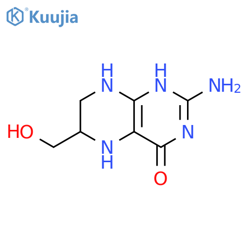 4(1H)-Pteridinone, 2-amino-5,6,7,8-tetrahydro-6-(hydroxymethyl)- structure