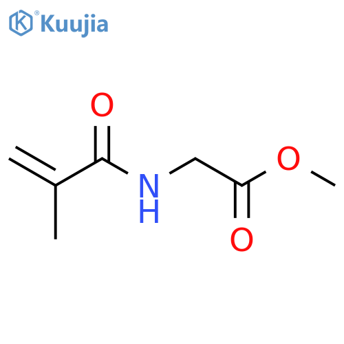 Glycine, N-(2-methyl-1-oxo-2-propenyl)-, methyl ester structure