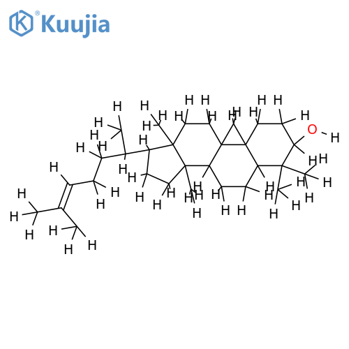 (5alpha)-9beta,19-cyclo-lanost-24-en-3beta-ol structure