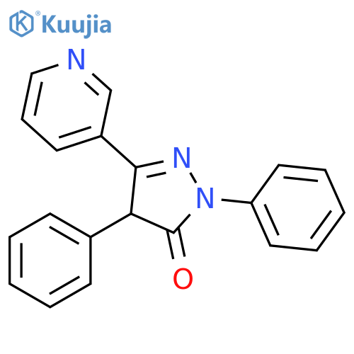 3H-Pyrazol-3-one, 2,4-dihydro-2,4-diphenyl-5-(3-pyridinyl)- structure