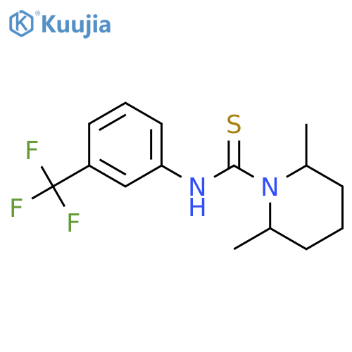 2,6-Dimethyl-N-[3-(trifluoromethyl)phenyl]-1-piperidinecarbothioamide structure