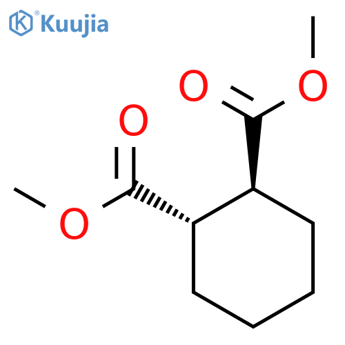 1,2-Cyclohexanedicarboxylic acid, dimethyl ester, (1S-trans)- structure