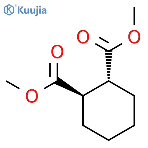 1,2-Cyclohexanedicarboxylic acid, dimethyl ester, trans-(±)- structure