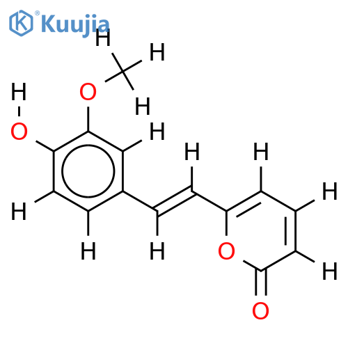 6-(4'-Hydroxy-3'-methoxystyryl-)2-pyron structure