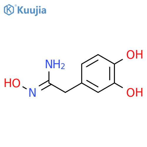 (1Z)-2-(3,4-dihydroxyphenyl)-N'-hydroxyethanimidamide structure