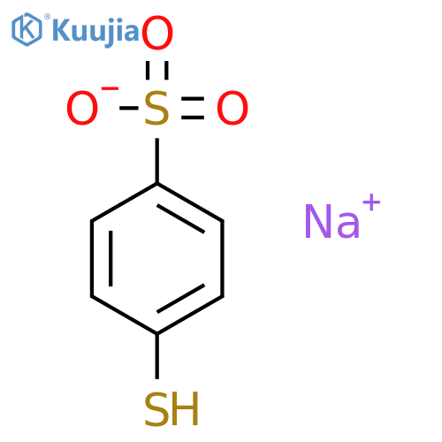 Benzenesulfonic acid,4-mercapto-, sodium salt (1:1) structure