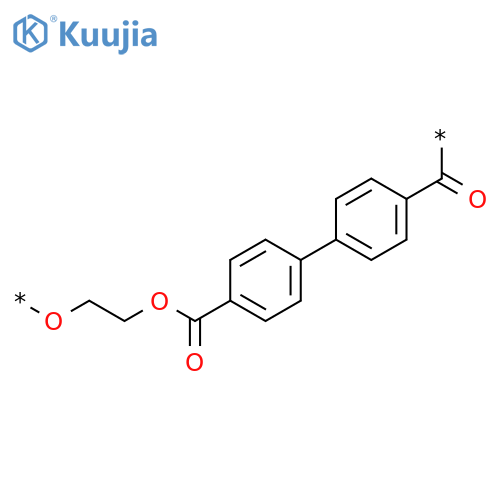 Poly(oxy-1,2-ethanediyloxycarbonyl[1,1'-biphenyl]-4,4'-diylcarbonyl) structure