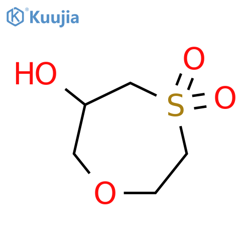 4,4-dioxo-1,4-oxathiepan-6-ol structure