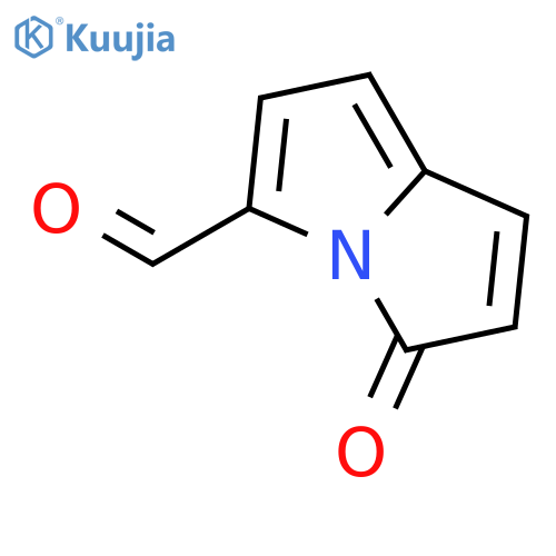 3-oxo-3H-Pyrrolizine-5-carboxaldehyde structure
