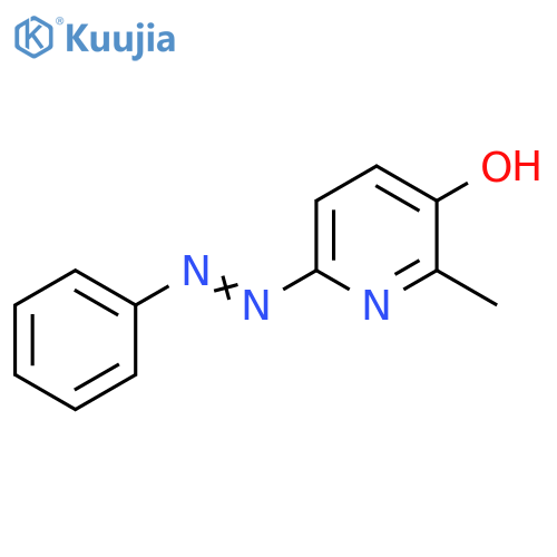 3-Pyridinol, 2-methyl-6-(2-phenyldiazenyl)- structure