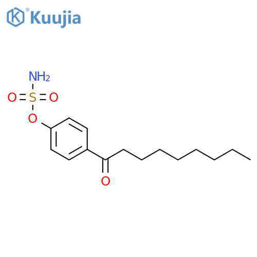 Sulfamic acid 4-nonanoylphenyl ester structure