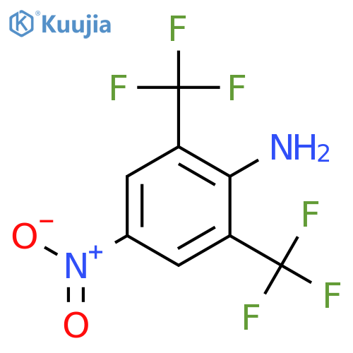 Benzenamine, 4-nitro-2,6-bis(trifluoromethyl)- structure